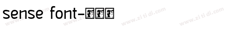 sense font字体转换